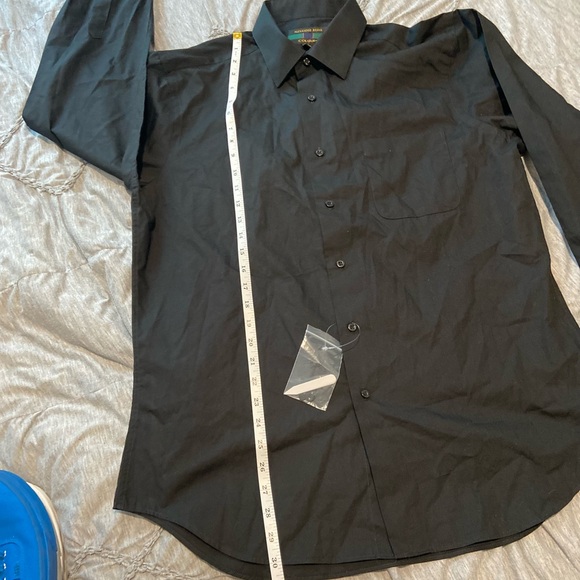 NWT Alexander Julian men’s L black button down - Picture 3 of 4